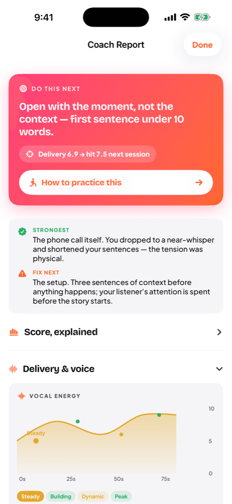 Coach report